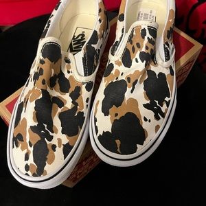 New cow print vans